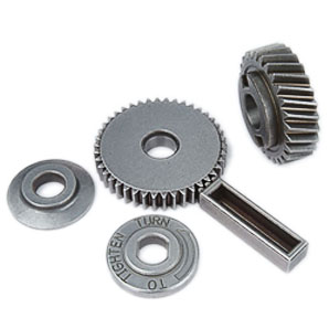 直流圓鋸上的直、斜齒輪等部件